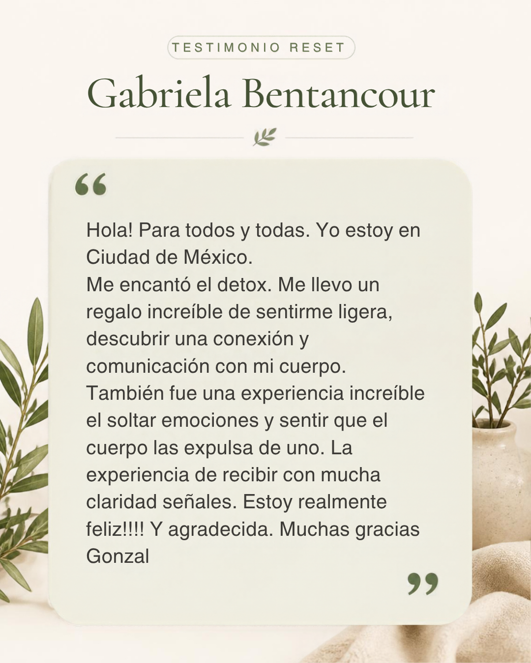 Testimonio de Gabriela Bentancour