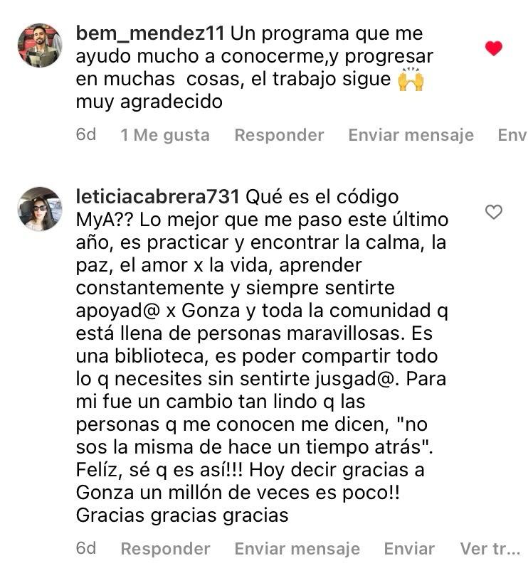 Testimonios de la comunidad CEA sobre el código MyA