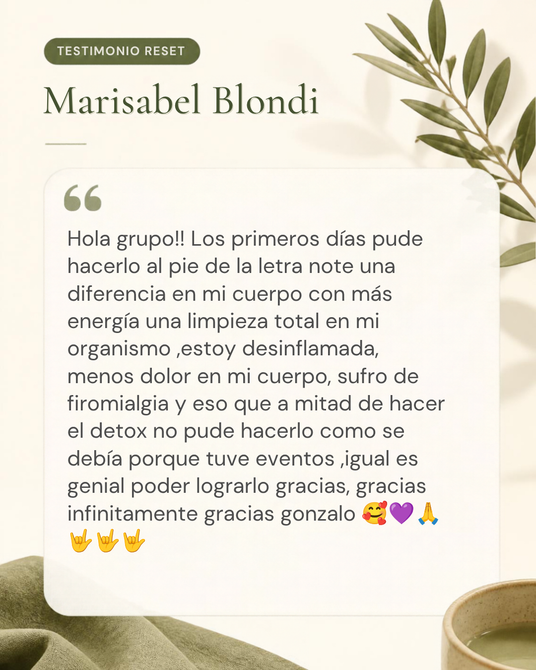 Testimonio de Marisabel Blondi